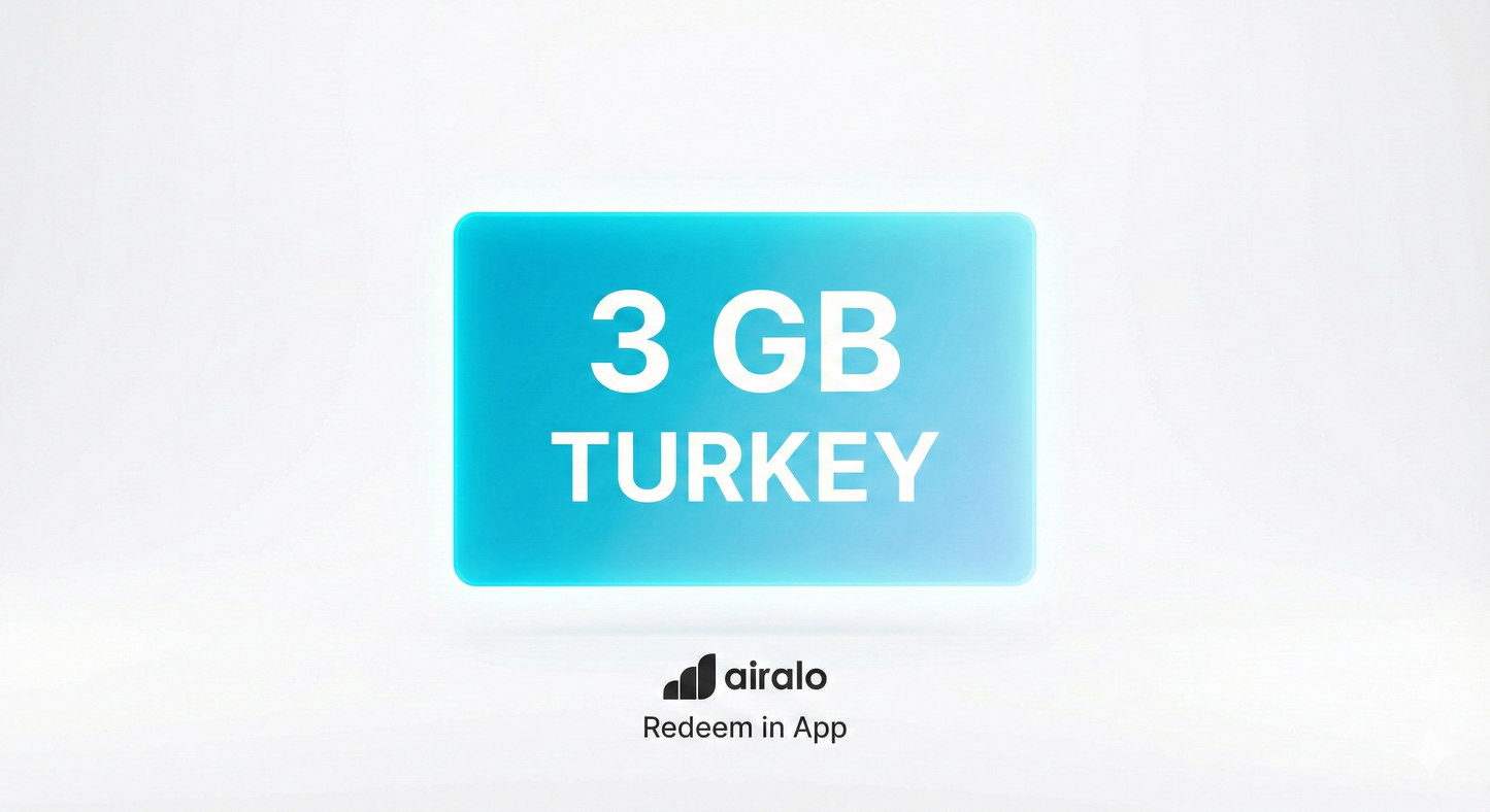 Airalo® Turkey eSIM Voucher - 3 GB (Digital Code)