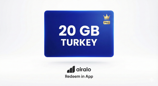 Airalo® Turkey eSIM Voucher - 20 GB (Digital Code)